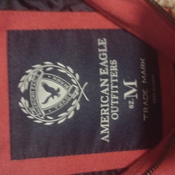 American eagle outfitters size medium red winter pea coat - Picture 3 of 10